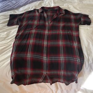 Madewell Day Spring Flannel Shirt Dress